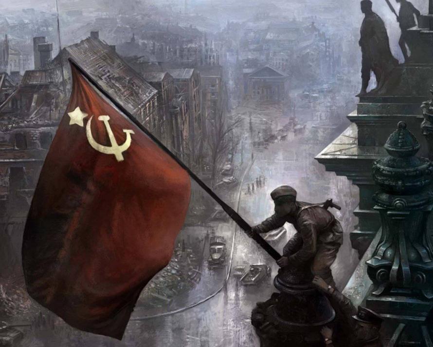 30 апреля Советские воины водрузили Знамя Победы над рейхстагом в Берлине